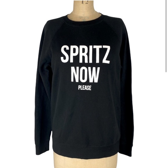 Brunette the Label “Spritz Now Please” Sweatshirt Size S/M - Picture 2 of 8